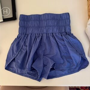Stylish High-Waisted Blue Shorts